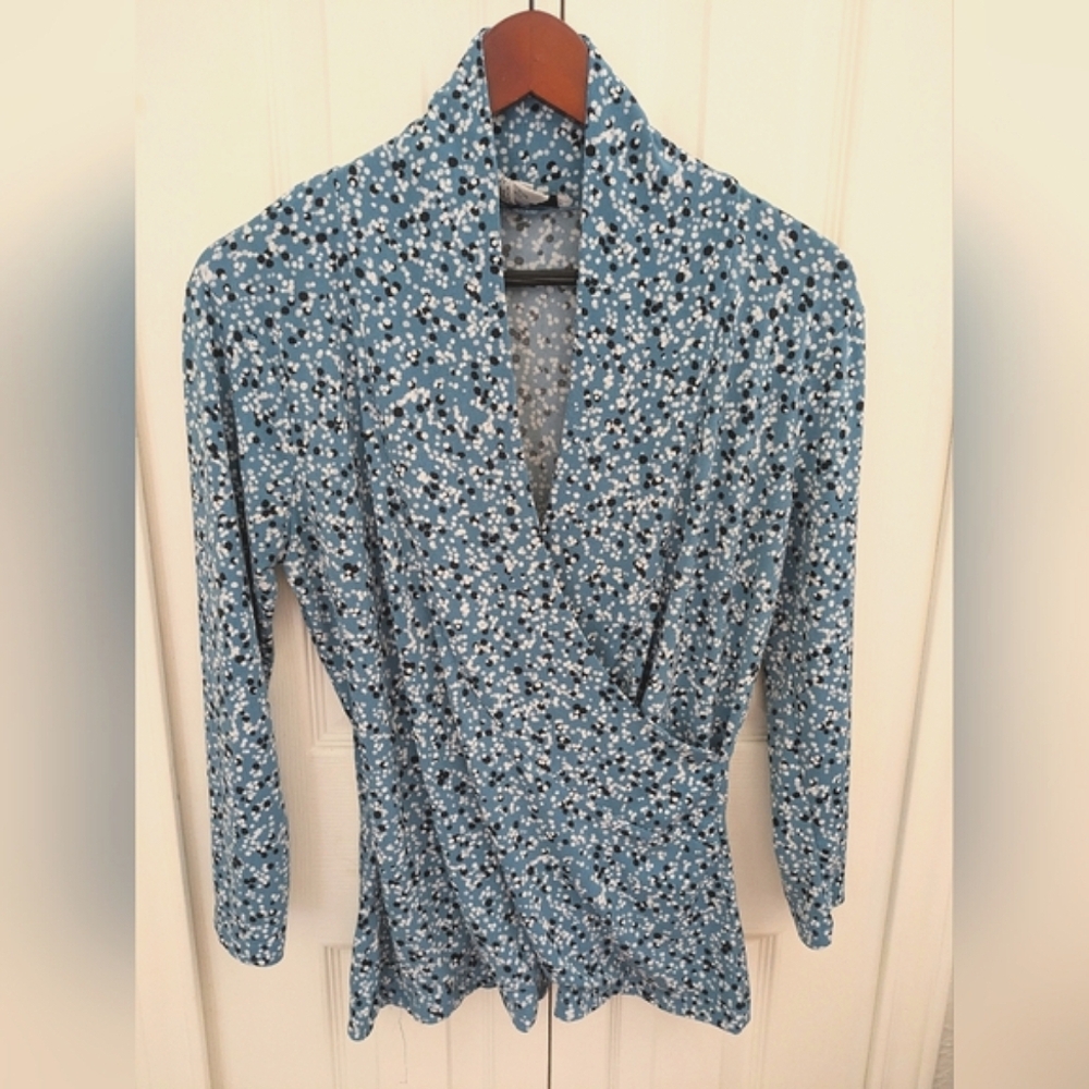 Nine West Wrap Look Blouse